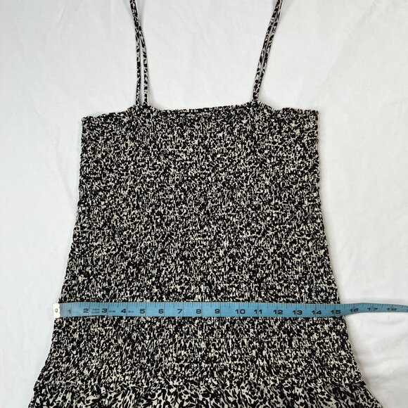 Proenza Schouler Floral Smocked Handkerchief Hem Midi Maxi Sundress Brown 12 - Picture 6 of 10